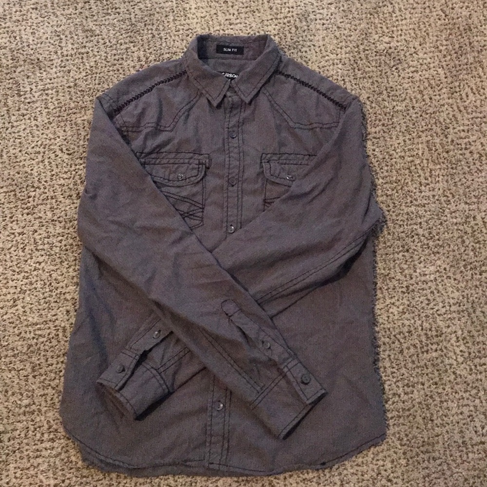 Men’s carbon button up